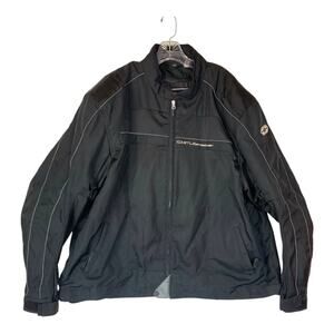 Castle Streetwear mens 3XL black reinforced coat jacket bike harley protective